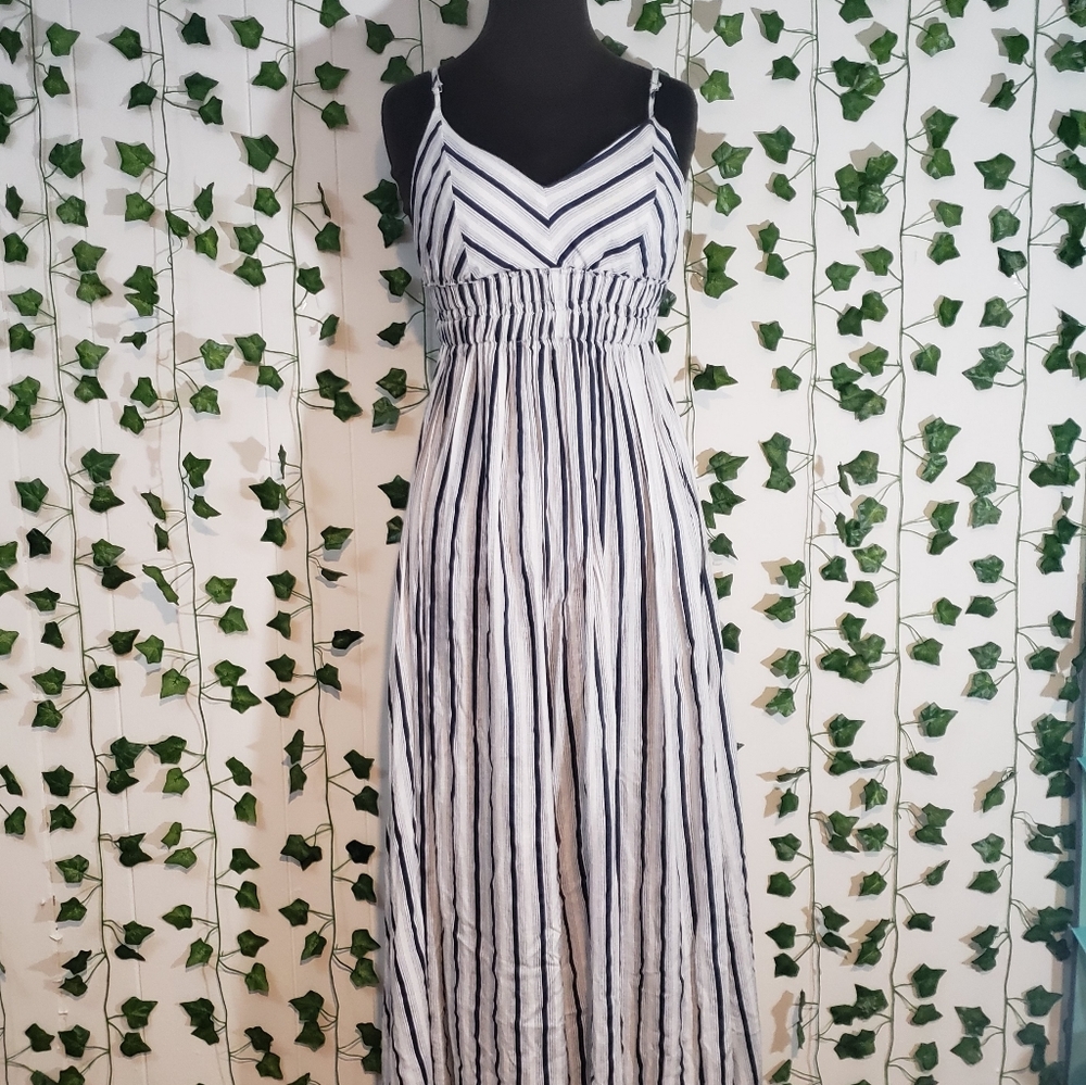 WINDSOR long striped dress